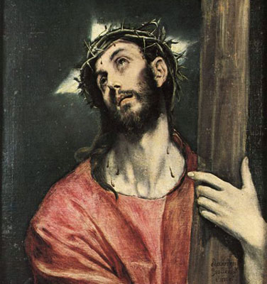 Christ carries the cross, by
                  El Greco