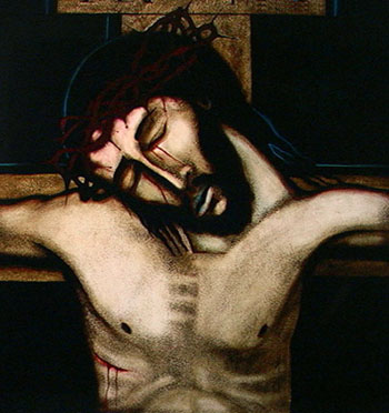crucifixion painting
                          by William O'Brien