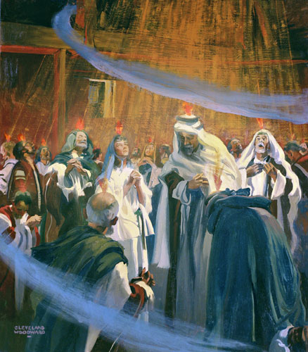 Pentecost
                                                          - flames of
                                                          fire, artwork
                                                          by Cleveland
                                                          Woodward