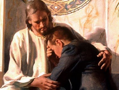 Jesus consoles the repentant sinner
