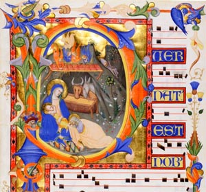 nativity manuscript art