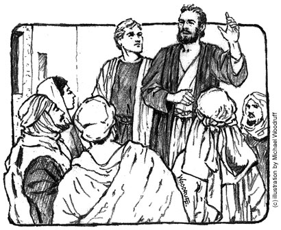 Paul and
                                Timothy proclaim gospel message