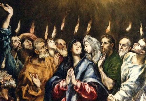 Mary and Apostles at Pentecost