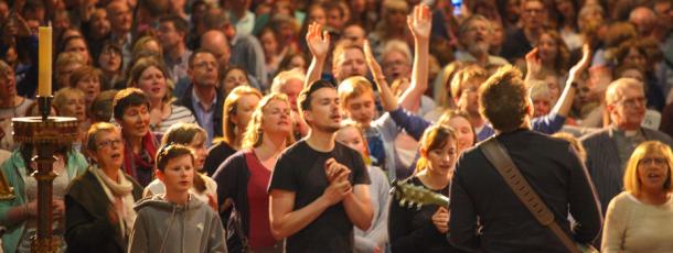 charismatic praise and worship gathering