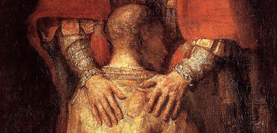 detail of the Prodigal
                                          Son by Rembrandt