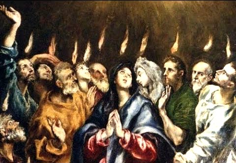 tongues of fire at Pentecost