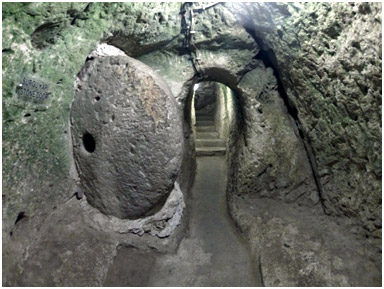 underground tunnel Cappadocia
