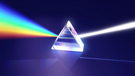 diagram of
                            prism with light