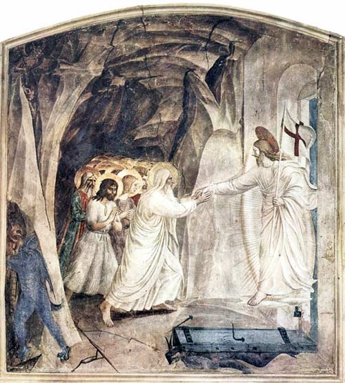 Jesus' descent into
                          hell by Fra Angelico
