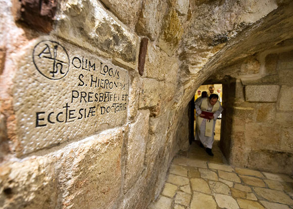 St. Jerome's cave in Bethlehem