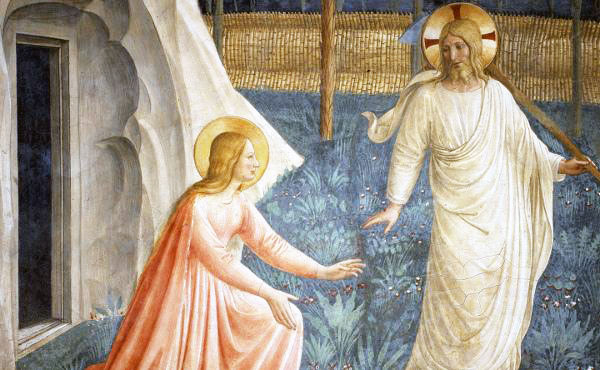 Mary
                  Magdelene meets the Risen Christ, by Fra Angelico